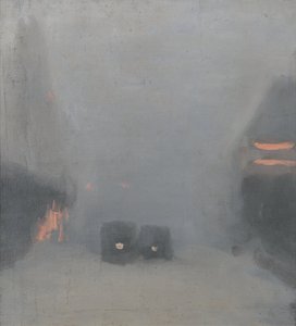 通過する路面電車 作： Clarice Beckett